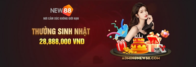 Thưởng sinh nhật tại new88